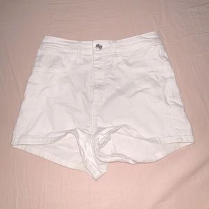 I am selling white jean shorts!